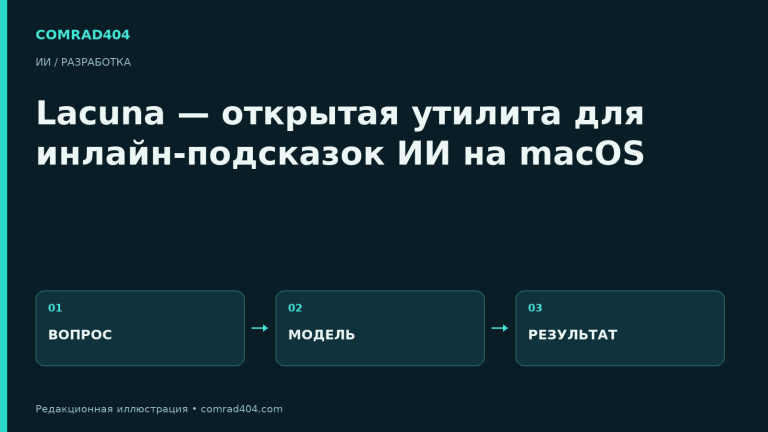 Lacuna — открытая утилита для инлайн-подсказок ИИ на macOS