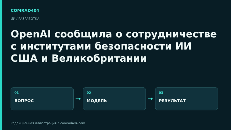 OpenAI сообщила о сотрудничестве с институтами безопасности ИИ США и Великобритании