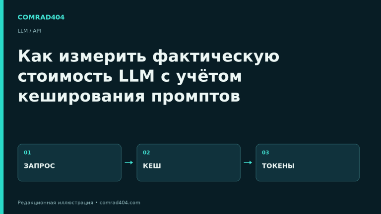 Как измерить фактическую стоимость LLM с учётом кеширования промптов
