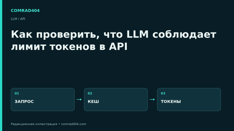 Как проверить, что LLM соблюдает лимит токенов в API