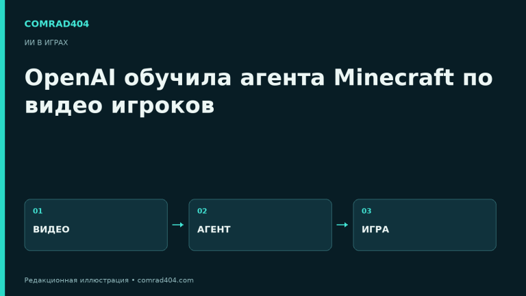 OpenAI обучила агента Minecraft по видео игроков