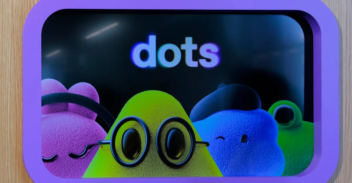 Цветные персонажи интерфейса AI-агента Dots, представленного OpenAI на DevDay 2026